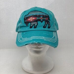 Kbethos Cap Vintage Aztec Buffalo Distressed Southwestern Boho Hat
